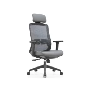 Ergonomichen stol s lumbalna opora i reguliruema oblegalka za glava