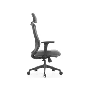 Ergonomichen stol s lumbalna opora i reguliruema oblegalka za glava