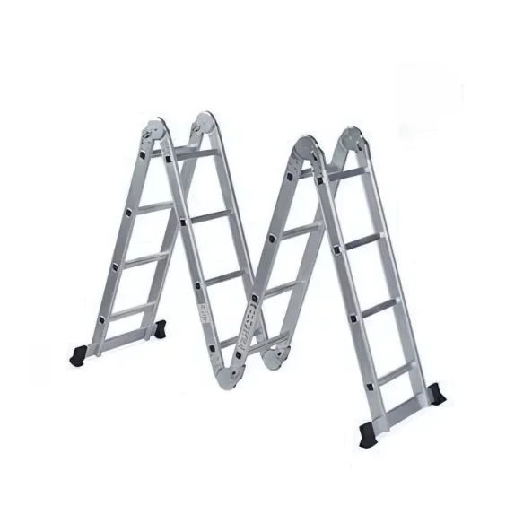 Escalera plegable multifuncional de aluminio – Modelo KMP405B (4x5 peldaños)