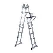 Escalera plegable multifuncional de aluminio – Modelo KMP405B (4x5 peldaños)