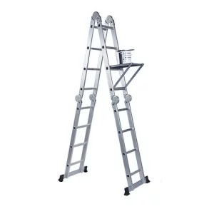 Scară pliabilă multifuncțională cu balamale mari (4x6 trepte)