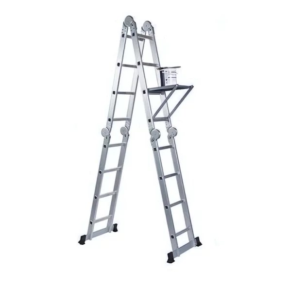 Scară pliabilă multifuncțională cu balamale mari (4x6 trepte)