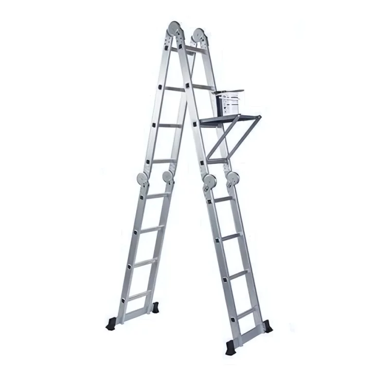 Scară pliabilă multifuncțională cu balamale mari (4x6 trepte)