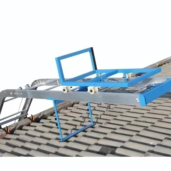 Elektricheski aluminiev asans-or, maksimalna visochina 19 m, s promenliv iegiel za povdigane na tovari i fotovoltaichni solarni paneli
