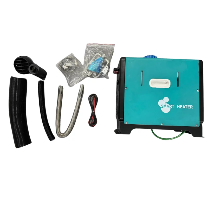 PRODUS RESIGILAT!Sirocou portabil premium verde smart heater, putere 8 KW, 12V,24V SI 220V, transformator integrat, carcasa din aluminiu si bujie japoneza kyocera, taxa verde inclusa