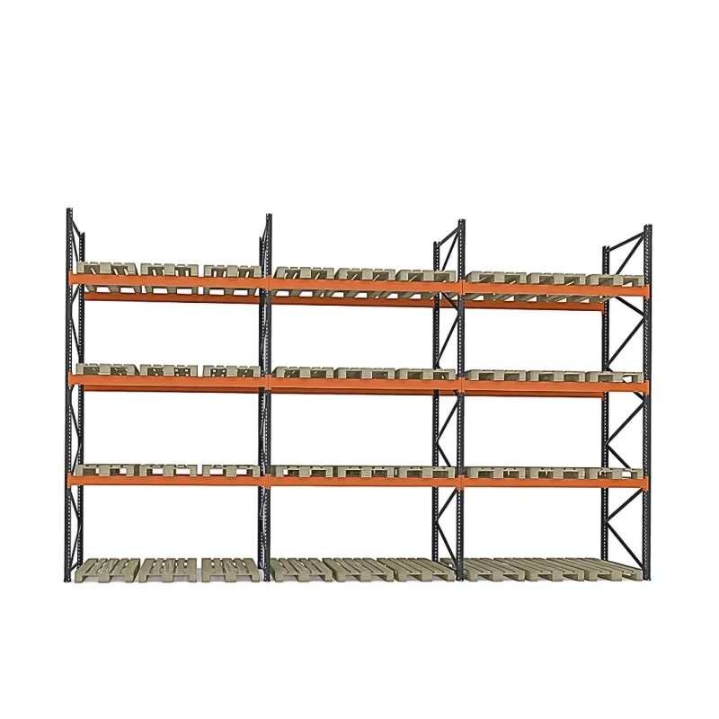 Raft pentru depozitare paleti 8460mm x Adancime 1100mm x Inaltime 4500mm, 3300kg/nivel/36 europaleti