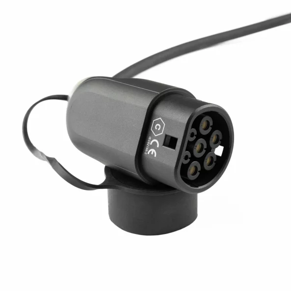 Incarcator statie electrica Type 2 + priză Schuko, reglabil la 8A / 10A / 16A, monofazat, 5 metri lungime