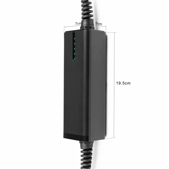 Incarcator statie electrica Type 2 + priză Schuko, reglabil la 8A / 10A / 16A, monofazat, 5 metri lungime