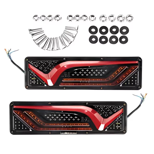 Комплект стоп светлини P.TIP65-OFF ROAD: 46 см /12V-24V /IP 67 Водоустойчив