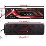 Комплект стоп светлини P.TIP65-OFF ROAD: 46 см /12V-24V /IP 67 Водоустойчив