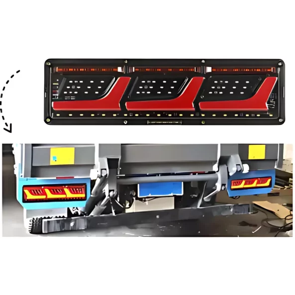 Комплект стоп светлини P.TIP66-OFF ROAD: 46 см /12V-24V /IP 67 Водоустойчив