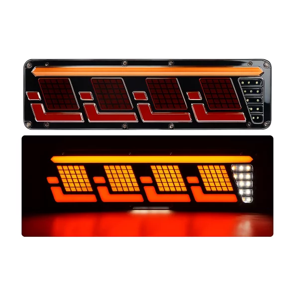 SET Lampa stop P.TIP80-OFF ROAD:46 cm /12V-24V /IP 67 Rezistent la apa