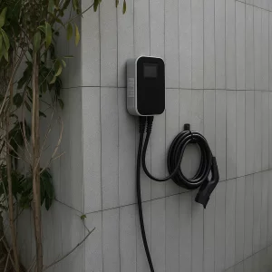 Estacion de carga para vehiculos - 16 A, 11 kW, tipo 2 - cable de 5 metros con pantalla LCD trifasica
