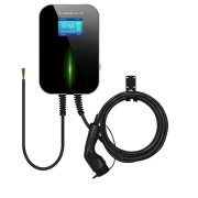 Зарядна станция за превозни средства - 16A, 11KW, Тип 2 - 5-метров кабел с трифазен LCD дисплей