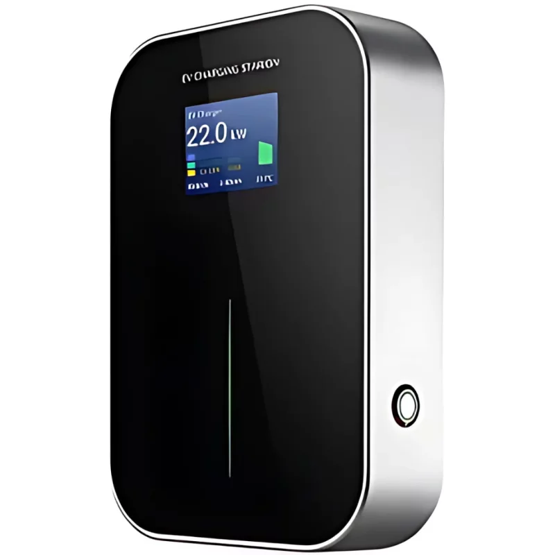 Statie de incarcare ,trifazata, 22 kW cu RFID, cablu 5m și ecran LCD – Protecție Type A RCD + filtru DC 6mA
