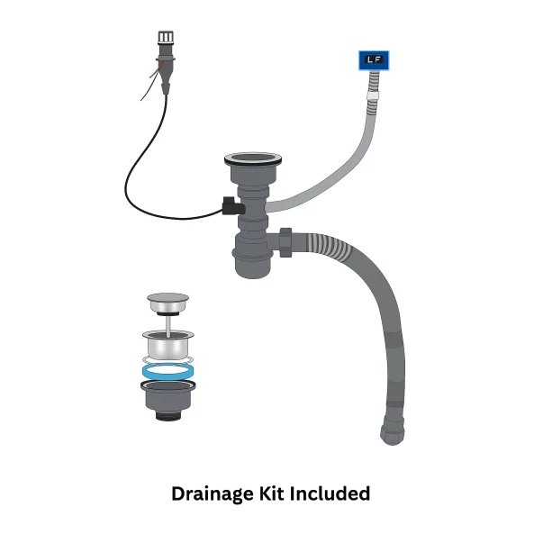 Chiuvetă modernă de bucătărie culoare :auriu, multifuncțională, duș extractibil, spălător pahare, filtrare apă, inox, calitate premium, accesorii incluse dimensiuni 750*460*220mm