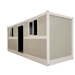 Contenedor Plegable blanco - vidrio templado / puerta lateral 5800 x 2500 x 2450 (L x An x Al mm)