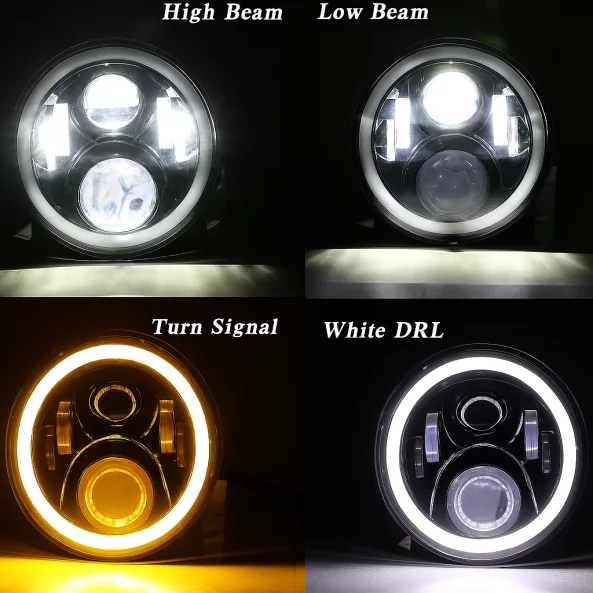 Faro F.TYP 4-OFF ROAD: 7&amp;quot;/75W / 12V-24V /10.000LM /IP 68 Resistente al agua