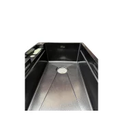 Chiuvetă modernă de bucătărie culoare: negru, multifuncțională, duș extractibil,suport cutite, spălător pahare, filtrare apă, inox, calitate premium, accesorii incluse dimensiuni 750*460*220mm-PRODUS RESIGILAT!