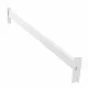 Larguero horizontal blanco para estantería profesional 1m 200kg/nivel 0,6mm grosor