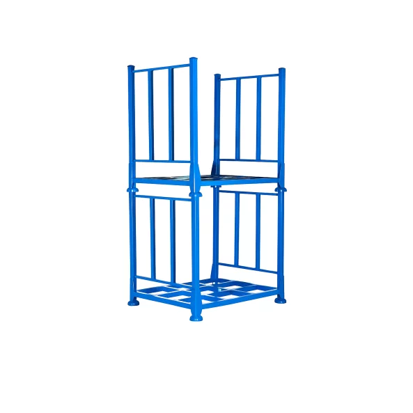 Сгъваема и стифируема метална клетка за индустриално съхранение 1000x1200x1050 мм