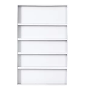 Estante metálico blanco para estantería profesional 200 KG