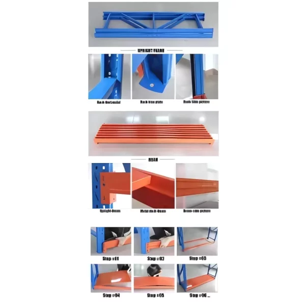 Estantería profesional para almacenaje L2000x600xH2000, 800 kg