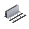 Mini sín 340 mm, magasság 100 mm, 2 db EPDM szalaggal és 4 db M10-6,3×38 önfúró csavarral