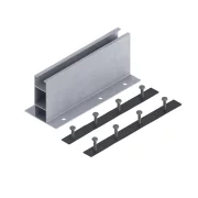 Mini sín 340 mm, magasság 100 mm, 2 db EPDM szalaggal és 4 db M10-6,3×38 önfúró csavarral