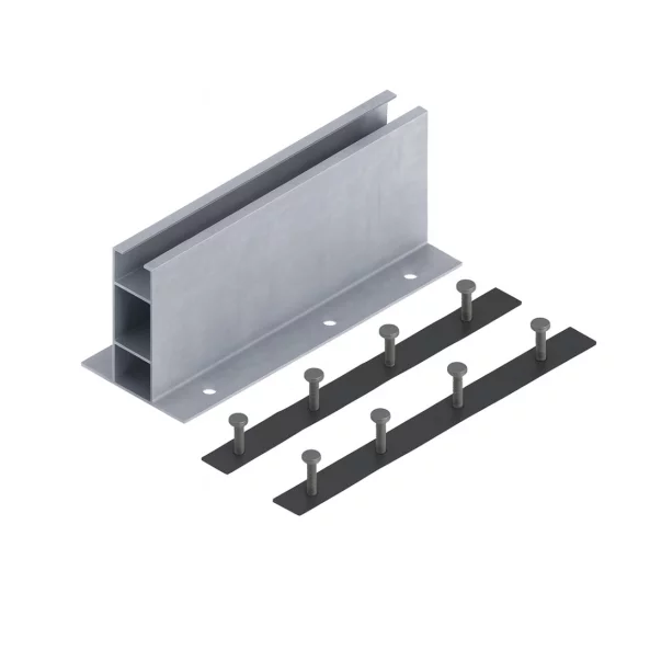 Mini sín 340 mm, magasság 100 mm, 2 db EPDM szalaggal és 4 db M10-6,3×38 önfúró csavarral