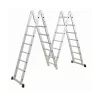 Escalera plegable multifuncional con bisagras grandes (4x6 peldaños)