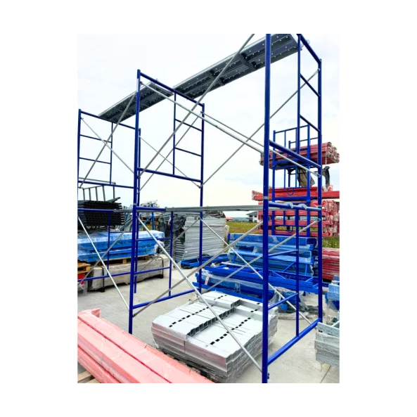 Extensie schela otel 1800 L *1219 l * 1700 h cu 4 diagonale , o platformă, un picior si 2 elementi imbinare