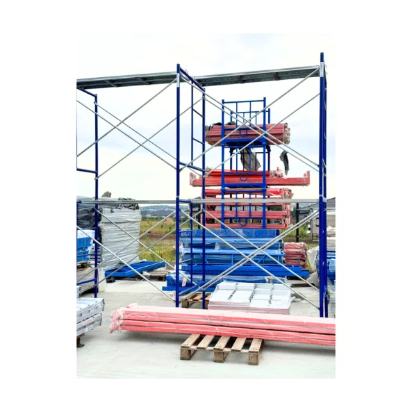 Extensie schela otel 1800 L *1219 l * 1700 h cu 4 diagonale , o platformă, un picior si 2 elementi imbinare