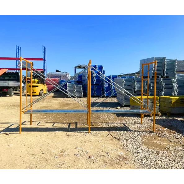 Extensie schela otel 1800 L *900 l * 2000 h cu 4 diagonale , o platformă, un picior si 2 elementi imbinare