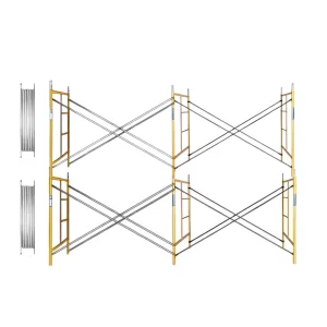 Schelă din oțel cu configurare multiplă – 1800×900×2000 mm-ORANGE