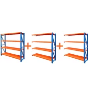 Extensión – Estantería profesional de almacenamiento L1500 x An1500 x H2000 – 400 kg