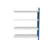 Extensión – Estantería profesional para almacenamiento – L2000xAn400xAl2000 – 800 kg (Azul y Blanco)