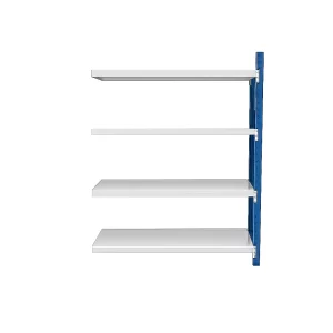 Extensión – Estantería profesional para almacenamiento – L2000xAn400xAl2000 – 800 kg (Azul y Blanco)