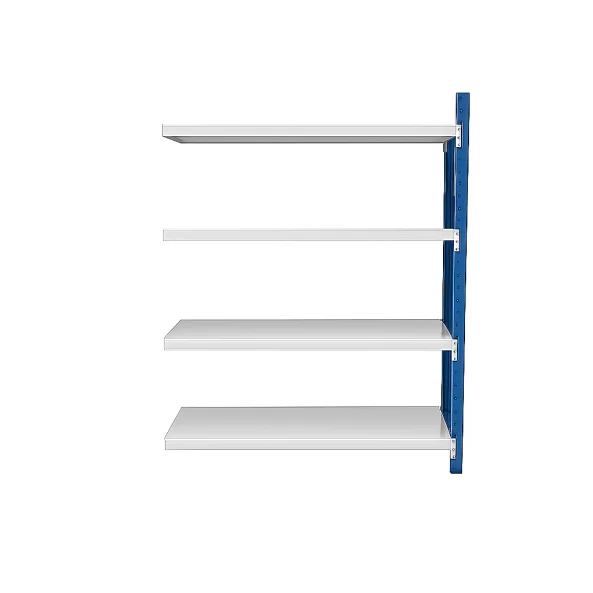Extensión – Estantería profesional para almacenamiento – L2000xAn400xAl2000 – 800 kg (Azul y Blanco)