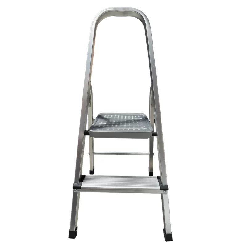 Scară Pliabilă din aluminiu cu 2 Trepte- Structură Metalică rezistentă si compactă