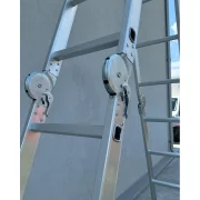 Сгъваема многофункционална алуминиева стълба – Модел KMP405B (4x5 стъпала)