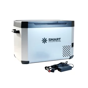 Nevera de coche con compresor smart cooler, con Bluetooth, zona doble de refrigeración, capacidad de 32,2 L, tasa ecológica incluida – ¡PRODUCTO REACONDICIONADO!