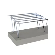 Carport din -aluminiu- pentru 2 mașini (Pachetul nu contine panouri fotovoltaice)