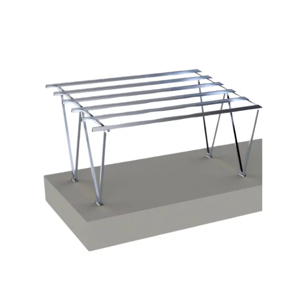 Carport din -aluminiu- pentru 2 mașini (Pachetul nu contine panouri fotovoltaice)
