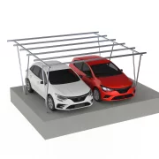Carport din -aluminiu- pentru 2 mașini (Pachetul nu contine panouri fotovoltaice)