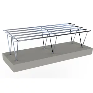 Carport din -aluminiu- pentru 4 mașini (Pachetul nu contine panouri fotovoltaice)