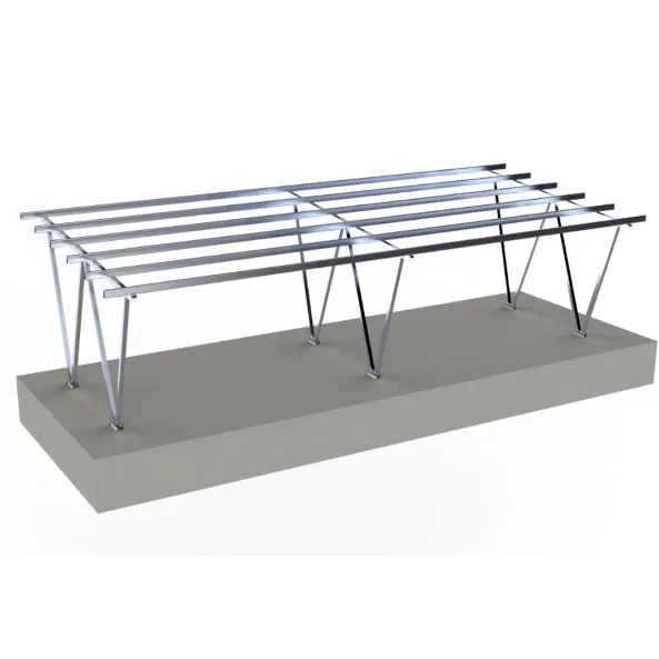 Carport din -aluminiu- pentru 4 mașini (Pachetul nu contine panouri fotovoltaice)