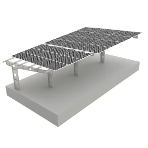 Carport din oțel zincat pentru 4 mașini (Pachetul nu contine panouri fotovoltaice)