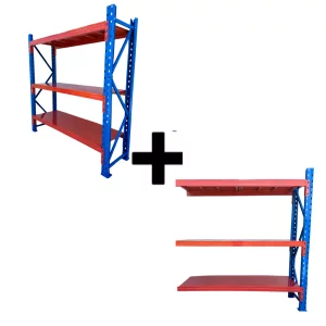 Bővítmény – Professzionális tárolópolc L2000 x Sz600 x M2000, 3600 kg teherbírással
