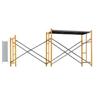 Schelă din oțel cu configurare multiplă – 1800×900×2000 mm, 4 diagonale, 1 platformă